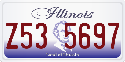 IL license plate Z535697
