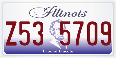 IL license plate Z535709