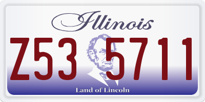 IL license plate Z535711