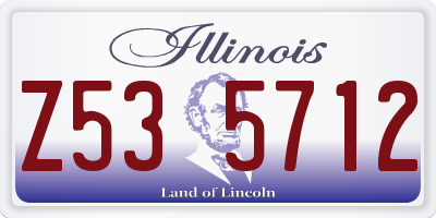 IL license plate Z535712