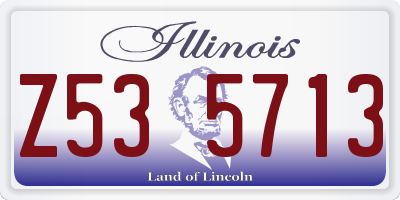 IL license plate Z535713