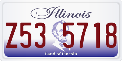 IL license plate Z535718