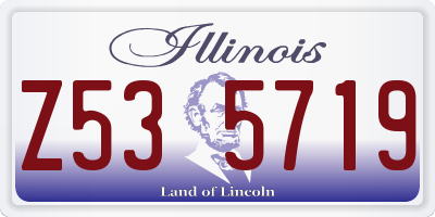IL license plate Z535719