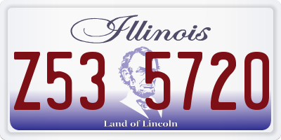 IL license plate Z535720