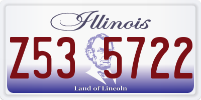 IL license plate Z535722
