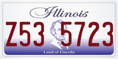 IL license plate Z535723