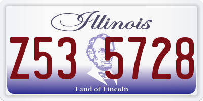 IL license plate Z535728