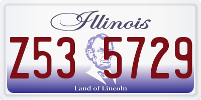 IL license plate Z535729
