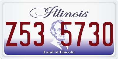IL license plate Z535730