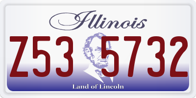 IL license plate Z535732