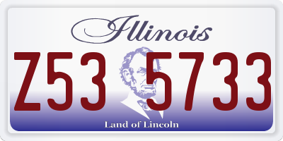 IL license plate Z535733