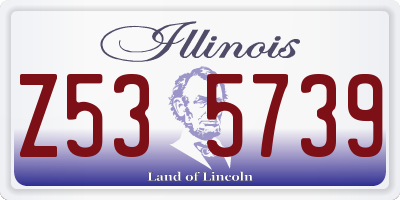 IL license plate Z535739