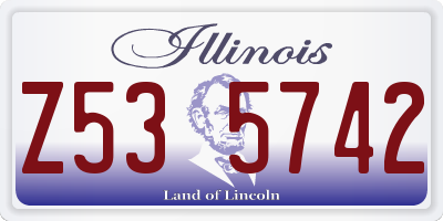 IL license plate Z535742