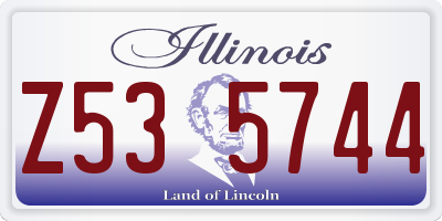IL license plate Z535744