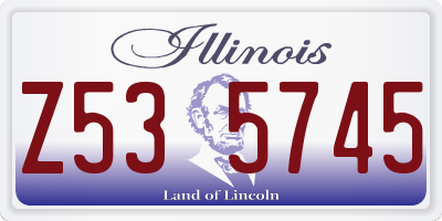 IL license plate Z535745