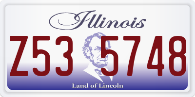 IL license plate Z535748