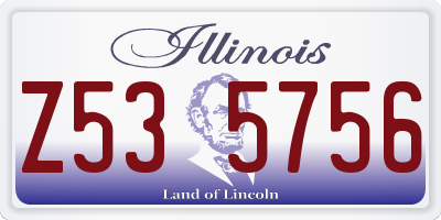IL license plate Z535756