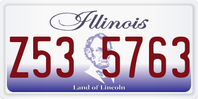 IL license plate Z535763