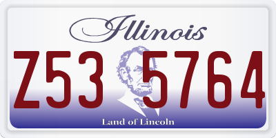 IL license plate Z535764