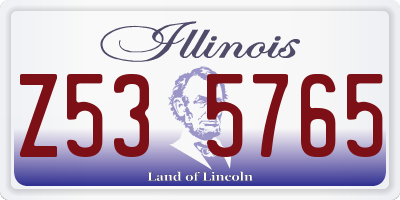 IL license plate Z535765