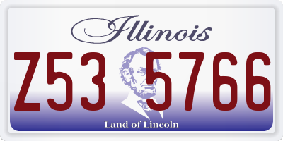 IL license plate Z535766