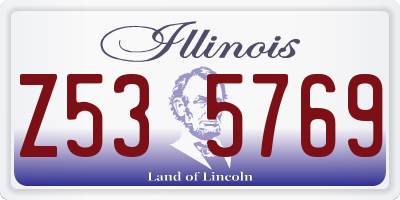 IL license plate Z535769