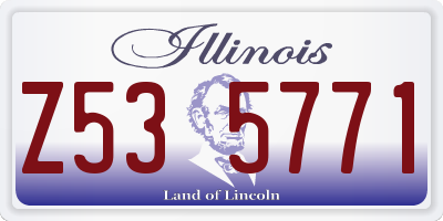 IL license plate Z535771