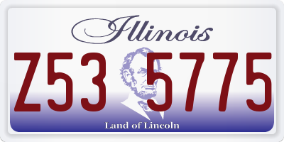 IL license plate Z535775