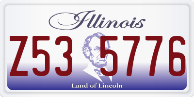 IL license plate Z535776