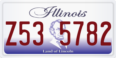 IL license plate Z535782