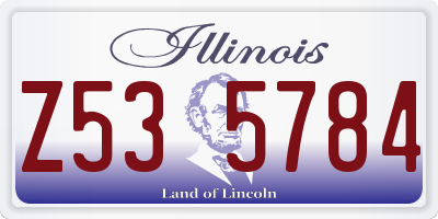 IL license plate Z535784