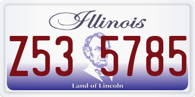 IL license plate Z535785