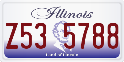 IL license plate Z535788