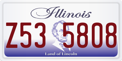 IL license plate Z535808