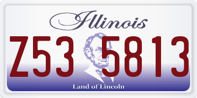 IL license plate Z535813