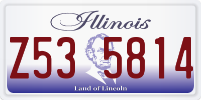 IL license plate Z535814