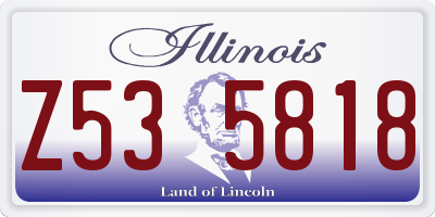 IL license plate Z535818