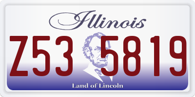 IL license plate Z535819