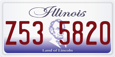 IL license plate Z535820
