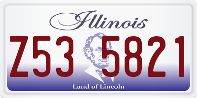 IL license plate Z535821