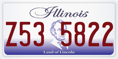 IL license plate Z535822