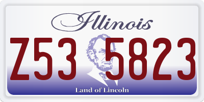 IL license plate Z535823