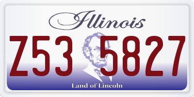 IL license plate Z535827