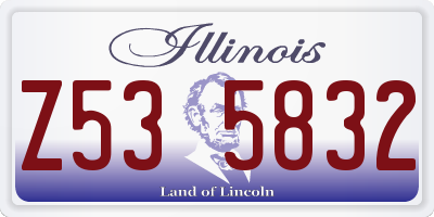 IL license plate Z535832