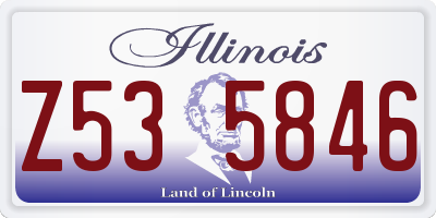 IL license plate Z535846