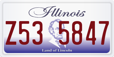 IL license plate Z535847