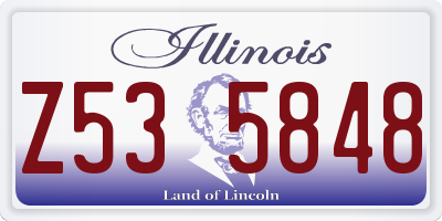 IL license plate Z535848