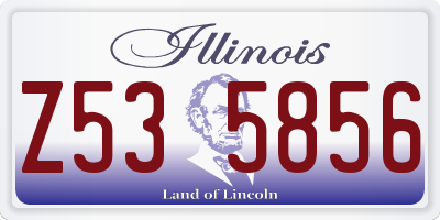 IL license plate Z535856