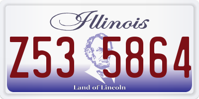 IL license plate Z535864
