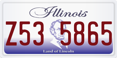 IL license plate Z535865
